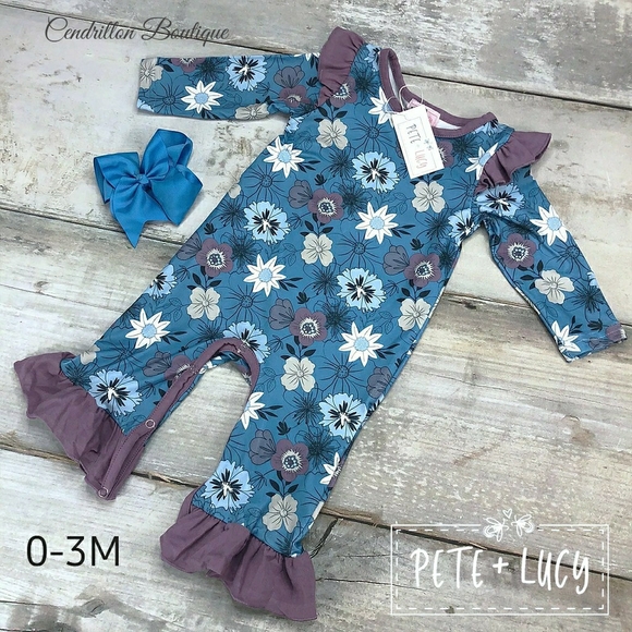 Pete +Lucy Infant Romper, size 0-3M - Picture 2 of 2